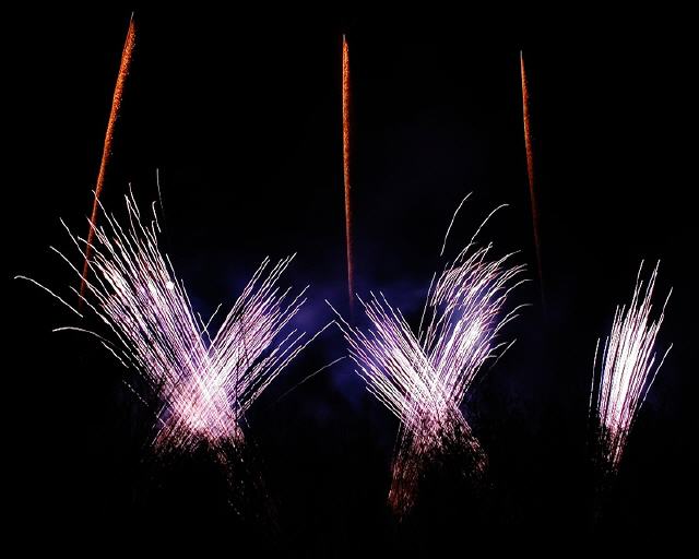 Musikfeuerwerk musiksynchrone Pyroshows